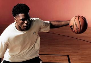 Anthony Edwards in promo material for an adidas Basketball campaign.