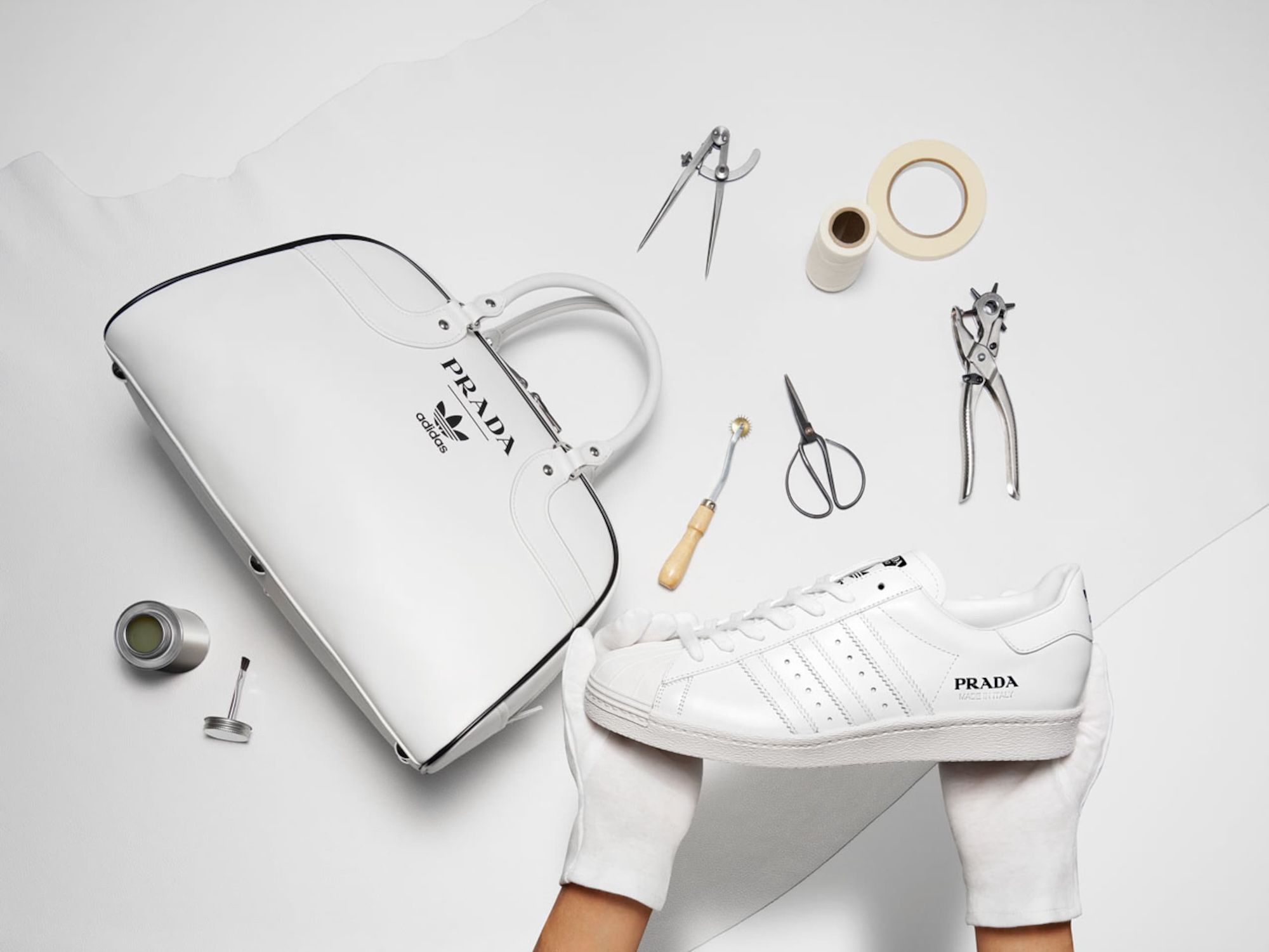 Prada x adidas Superstar. Photo via Prada.