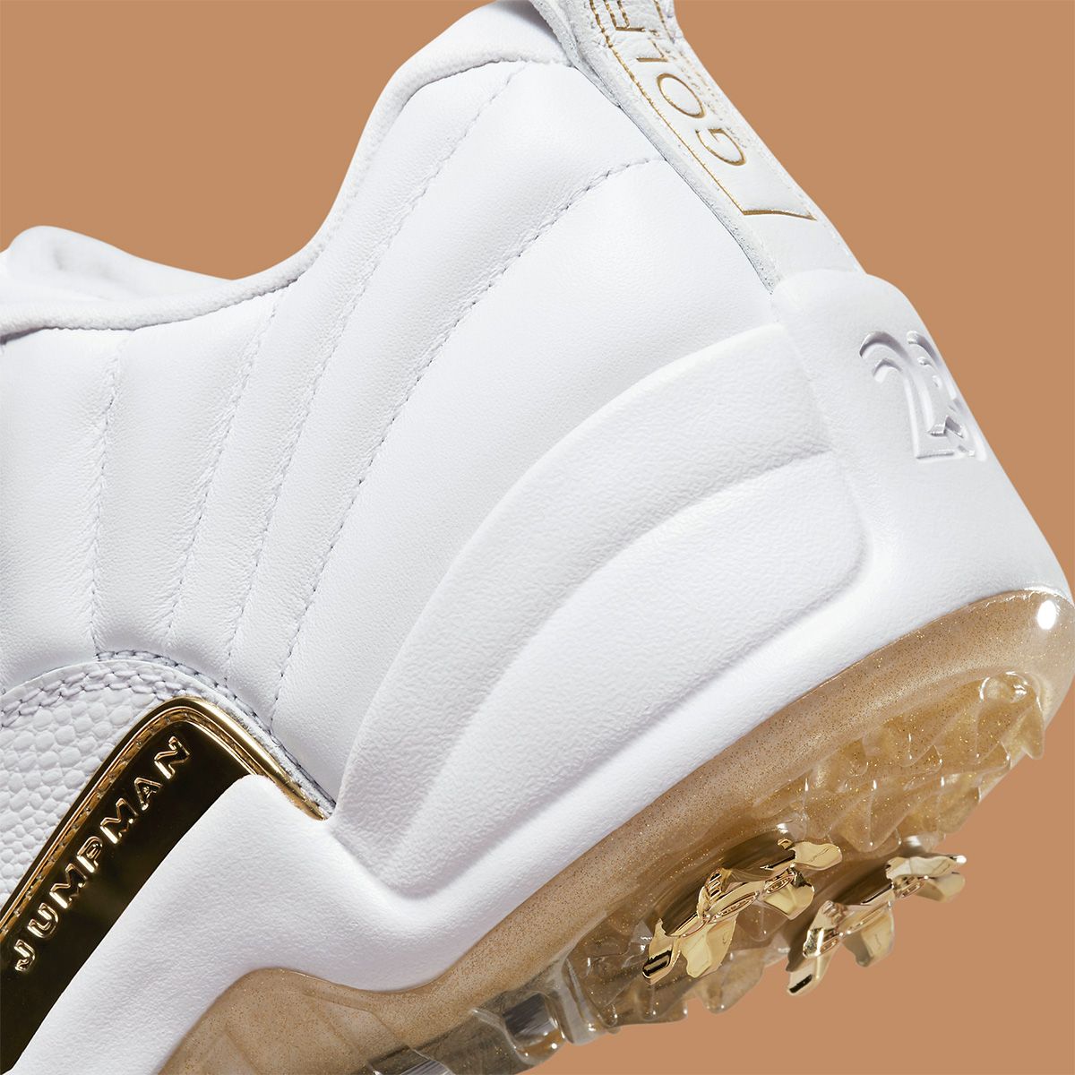 Nike Air Jordan 12 Golf Masters Shoe Men\'s 6.5‎ White Metallic Gold DM0106-117 a7e958e24c991f20c39e0e719bff95  main image 4