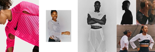 Fashion-forward Nike Radical AirFlow clothing as worn by the likes of Tara Davis-Woodhall, Melissa Jefferson-Wooden, Letsile Tebogo & Sha’Carri Richardson. Photos by cameron strand, Nike.
