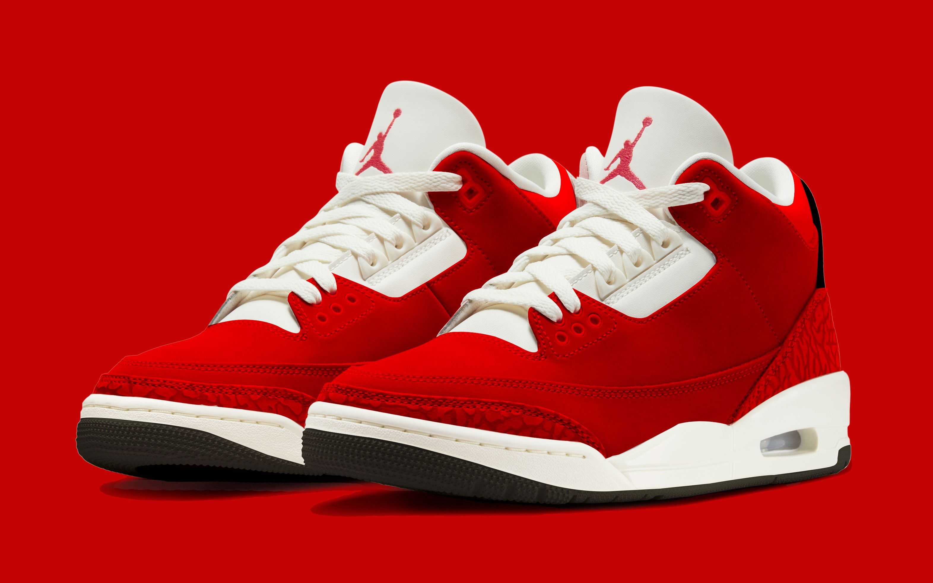 all red jordan 3s