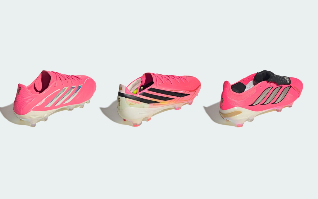 Adidas F50 boots in Road to Glory colorway, FIFA World Cup 26 collection