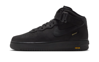 Nike Air Force 1 Mid '07 GORE-TEX Vibram "Black/Smoke Grey" (SKU: IO1875-001).