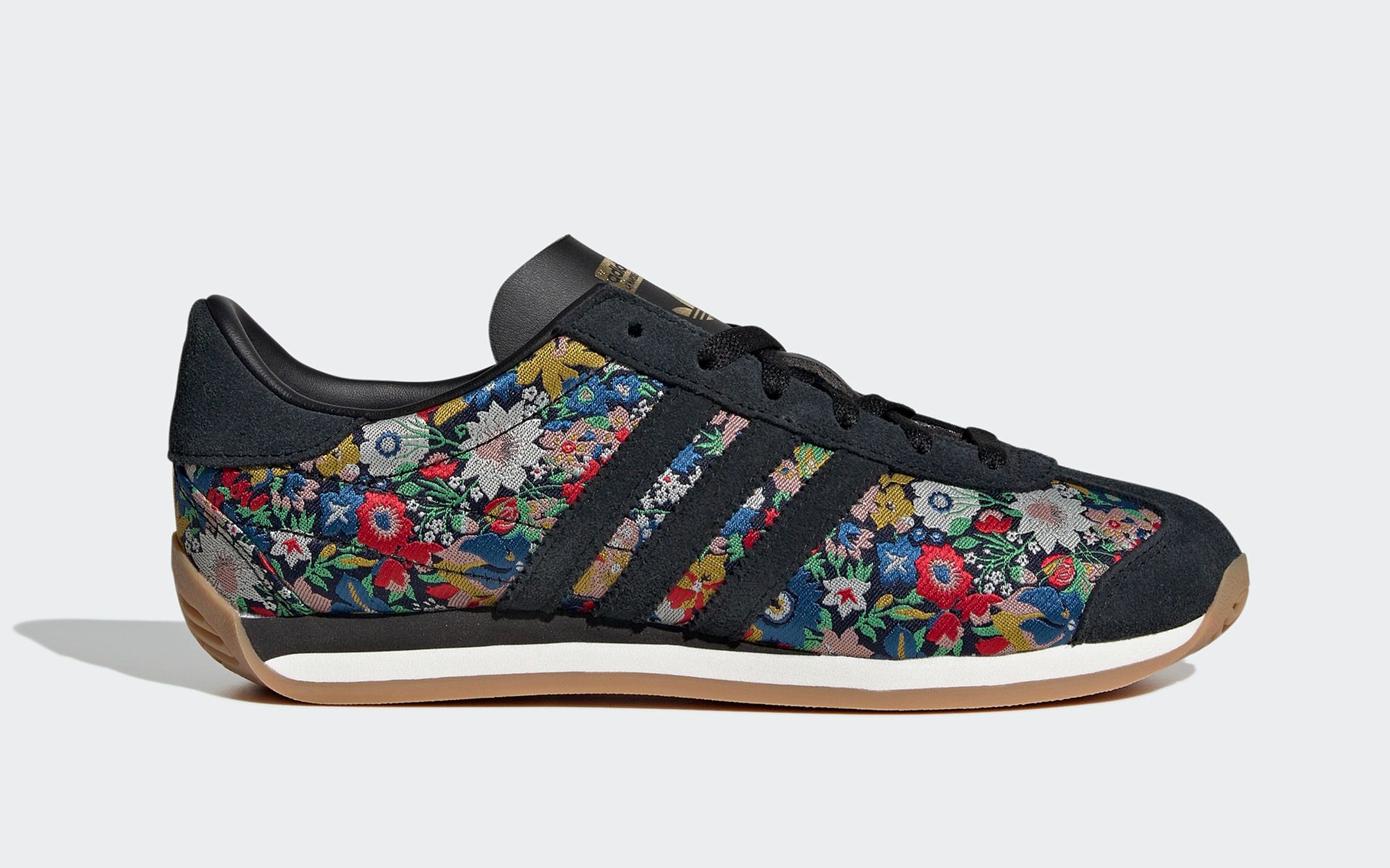 adidas gazelle silver green womens GAZELLE JUNIORS (FLORAL BLUE/PURPLE) main image 1