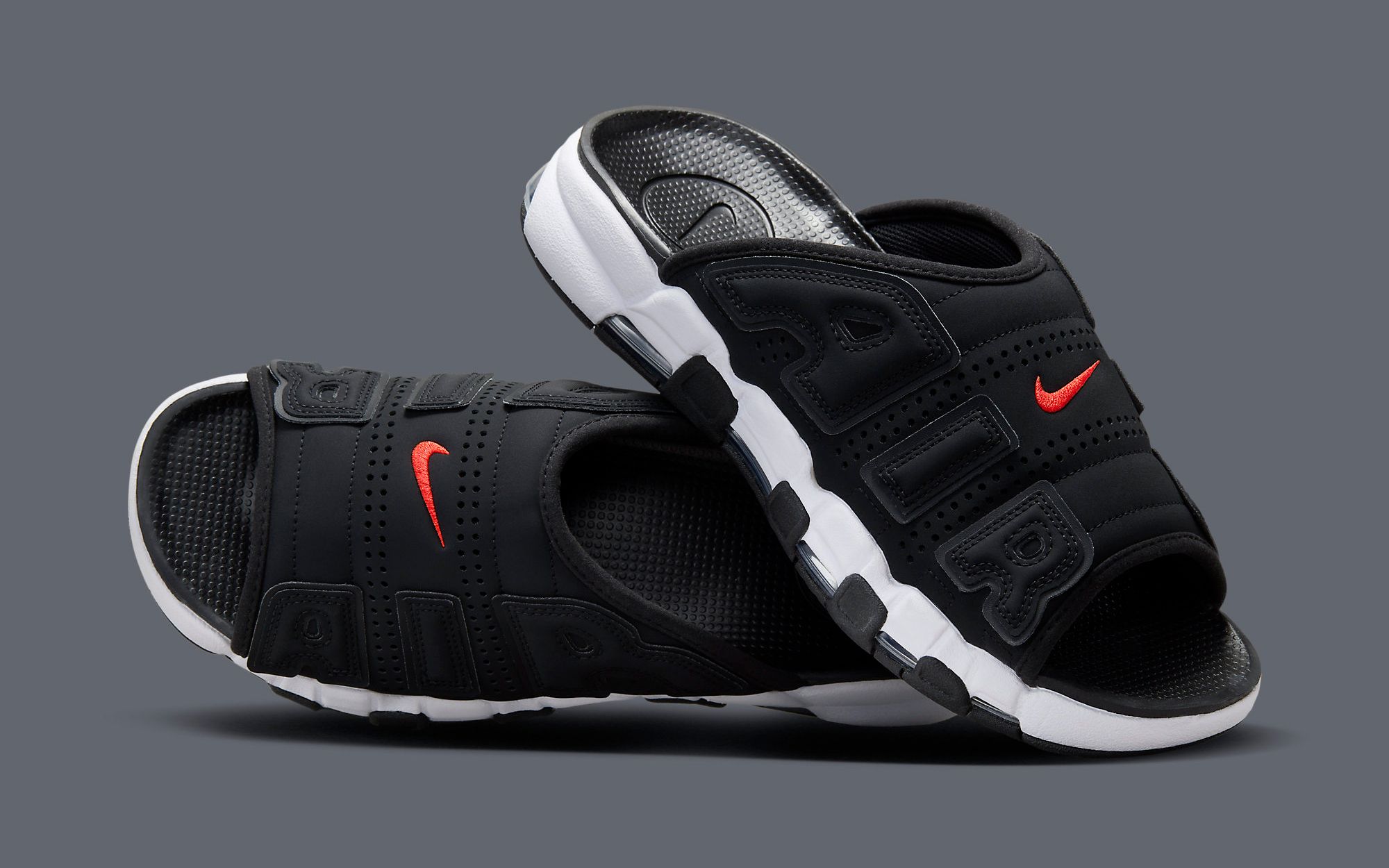 First Looks // Nike Air More Uptempo Slide “Black Infrared