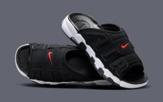 First Looks // Nike Air More Uptempo Slide “Black Infrared”