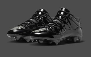 Air Jordan 11 Low “Anthracite" US Football Cleat Official Images.
