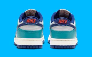 nike dunk low teal white navy release date 5