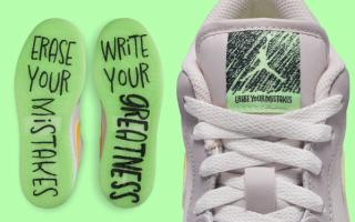 The Air Jordan 1 Low "Erase Your Mistakes" Comes With an Actual Eraser