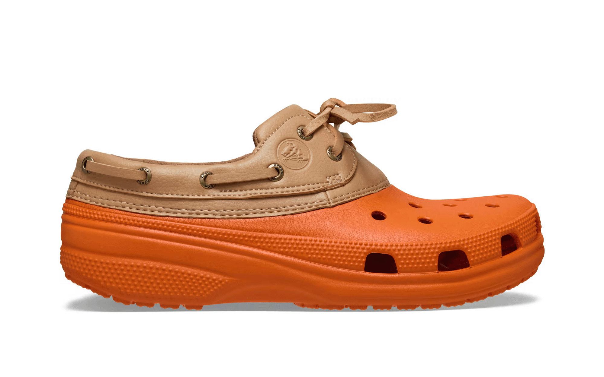 Crocs Blue Leather Islander Pitcrew Sport Boat Shoes Mens US Size 7 Womens 9 Crocs main image 2