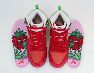 nike sb dunk high strawberry cough cw7093 600 release date info 4 1