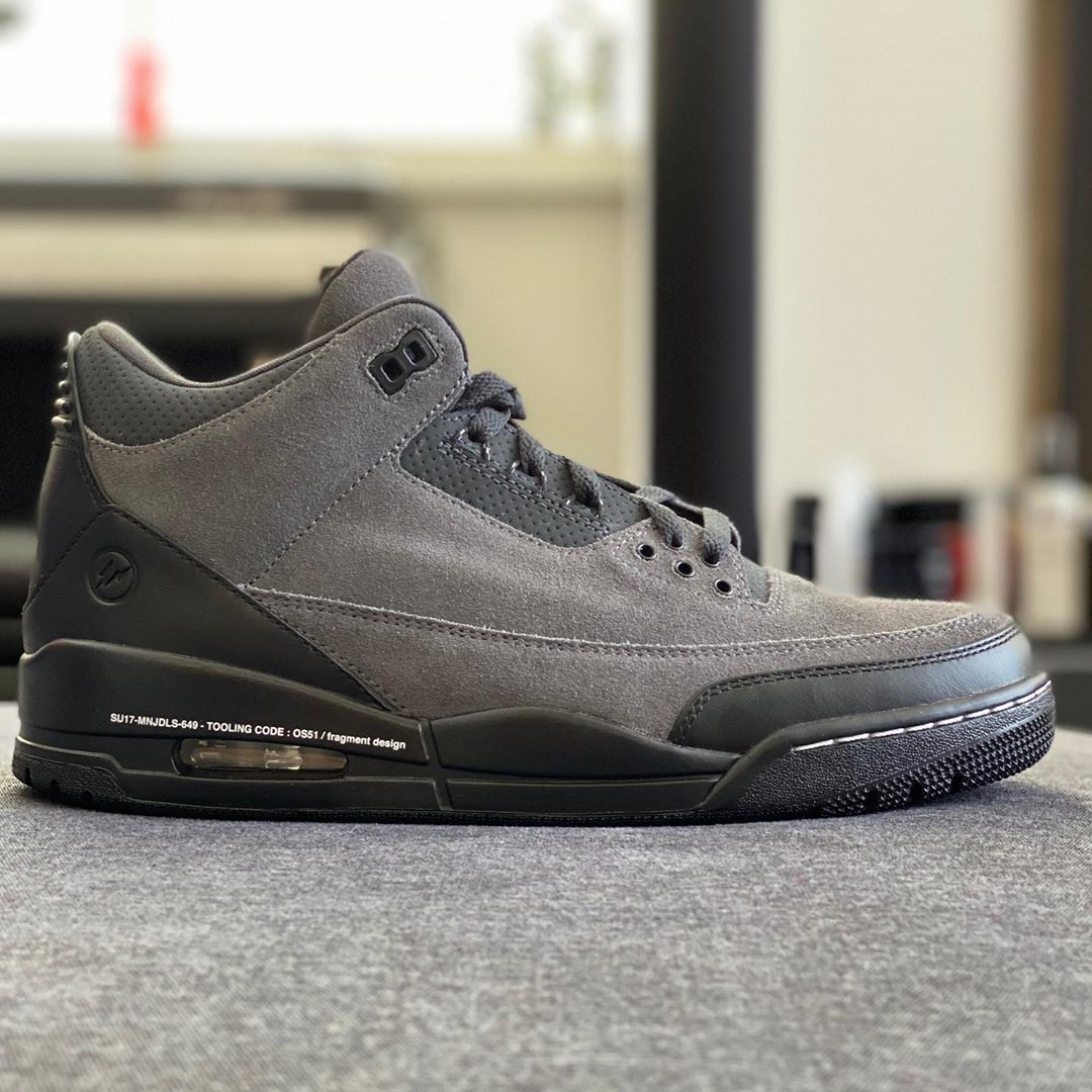 Jordan 3 cheap grey suede