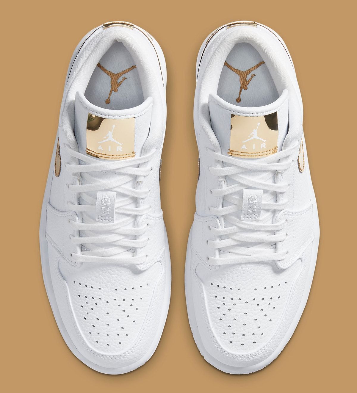 White/Metallic Gold Air Jordan 1 Low Arrives October 2nd | House