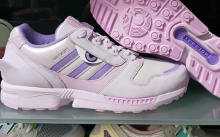 Pokémon x adidas ZX 8000 "Mewtwo" collaboration in a "Ice Lavender/Violet Fusion/Bliss Lilac" color scheme.