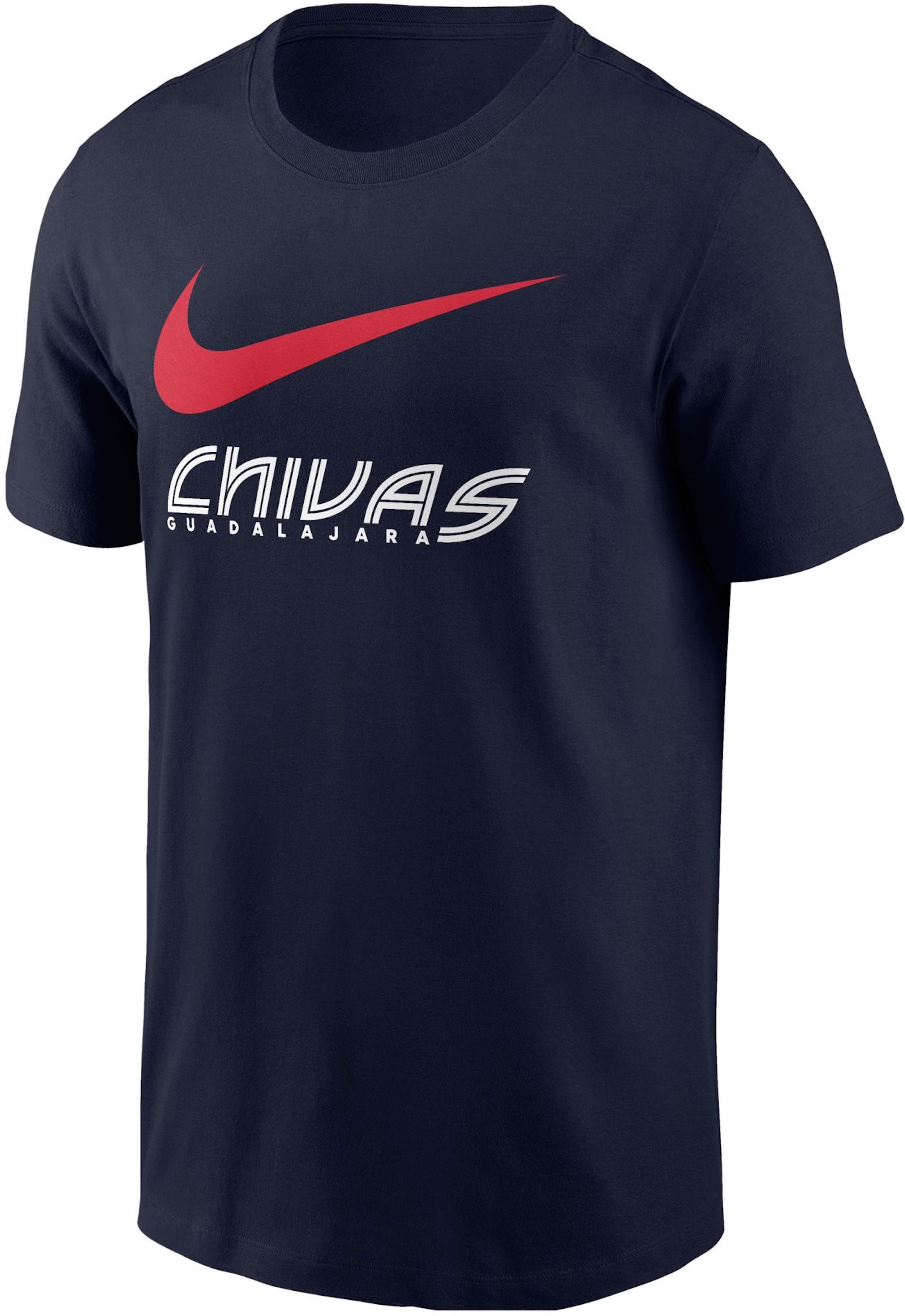 Chivas de Guadalajara Nike Graphic T-Shirt "Navy" (SKU: N/A). Photo via DICK'S Sporting Goods.