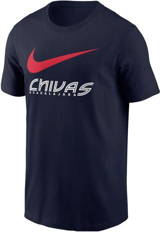 Chivas de Guadalajara Nike Graphic T-Shirt "Navy" (SKU: N/A). Photo via DICK'S Sporting Goods.