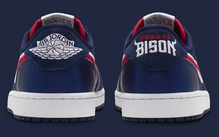 Air Jordan 1 Low OG “Howard University” (SKU: IX8478-410). Photo via Nike.