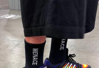 MENACE x adidas Adistar Control 5 "Heat Signature" collaboration. Photo by @chefdoomy.