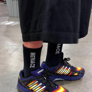 MENACE x adidas Adistar Control 5 "Heat Signature" collaboration. Photo by @chefdoomy.