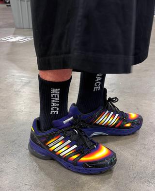 MENACE x adidas Adistar Control 5 "Heat Signature" collaboration. Photo by @chefdoomy.