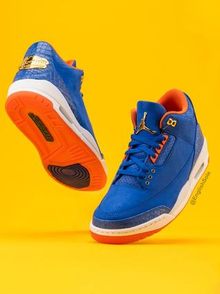Air Jordan 3 P.E. gifted to the Florida Gators Men's Basketball Team for winning the NCAA 2024-2025 Championship. Photo via Instagram user @EnglishSole.