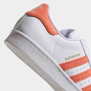 adidas superstar corduroy white orange h00207 8