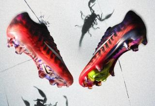 Nike's Mercurial Vapor 17 & Superfly 11 in vibrant color schemes inspired by the scorpion motif introduced in 2002's "Secret Tournament" Campaign.