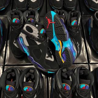 Air Jordan 8 "Aqua" retro from July 2025.