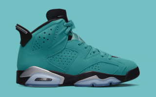 In-House Speculative mock-up: Air Jordan 6 "Light Aqua" (SKU: JF7742-400).