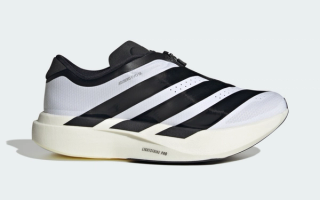 Women's adidas Adizero Evo SL Zip "White/Black" (SKU: KI4796).