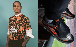 The Netherlands & Liverpool FC captain Virgil van Dijk modeling Patta & Nike's special 2026 World Cup™ pre-match collection for the Netherlands, which includes apparel & a Cryo Shot football sneaker.