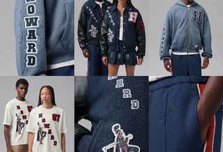 Nine Howard University x Jordan Brand apparel items for men & women for the Fall 2026 season.