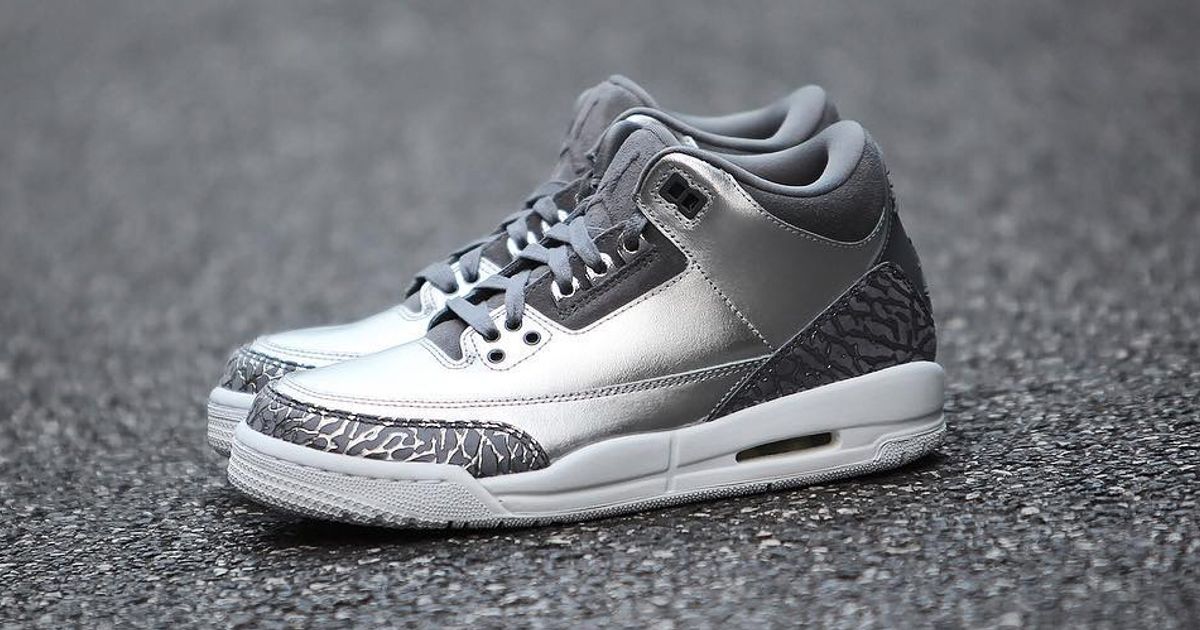 jordan 3 metallic silver