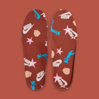 NIGO x j-hope x Nike Air Force 1 '01 "Burnt Sunrise" Insoles (SKU: IO8766-800). Photo via Nike.