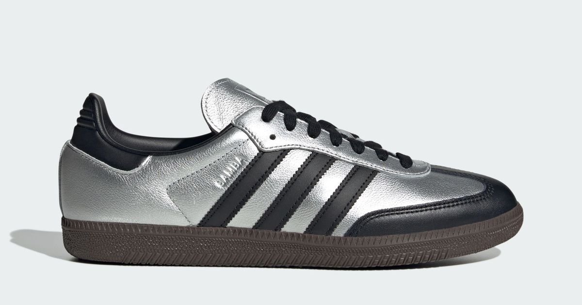 adidas gazelle silver green womens Women's adidas Samba OG in Silver Metallic / White 12 main image 0