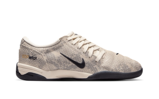 Nike's Total 90 III indoor football shoe in a "Pale Ivory" faux snakeskin makeover.