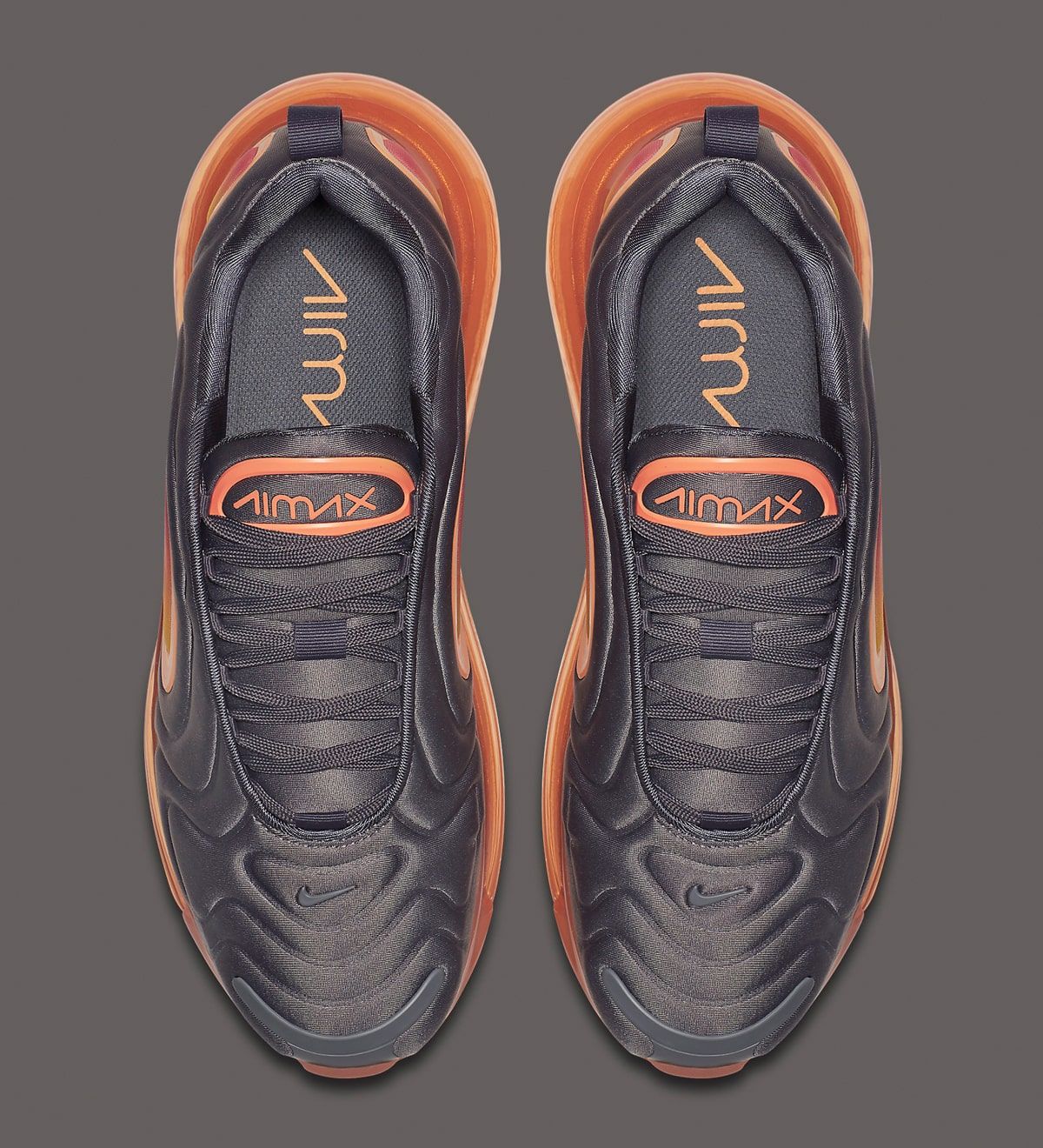 Air max 720 hotsell men's black and orange