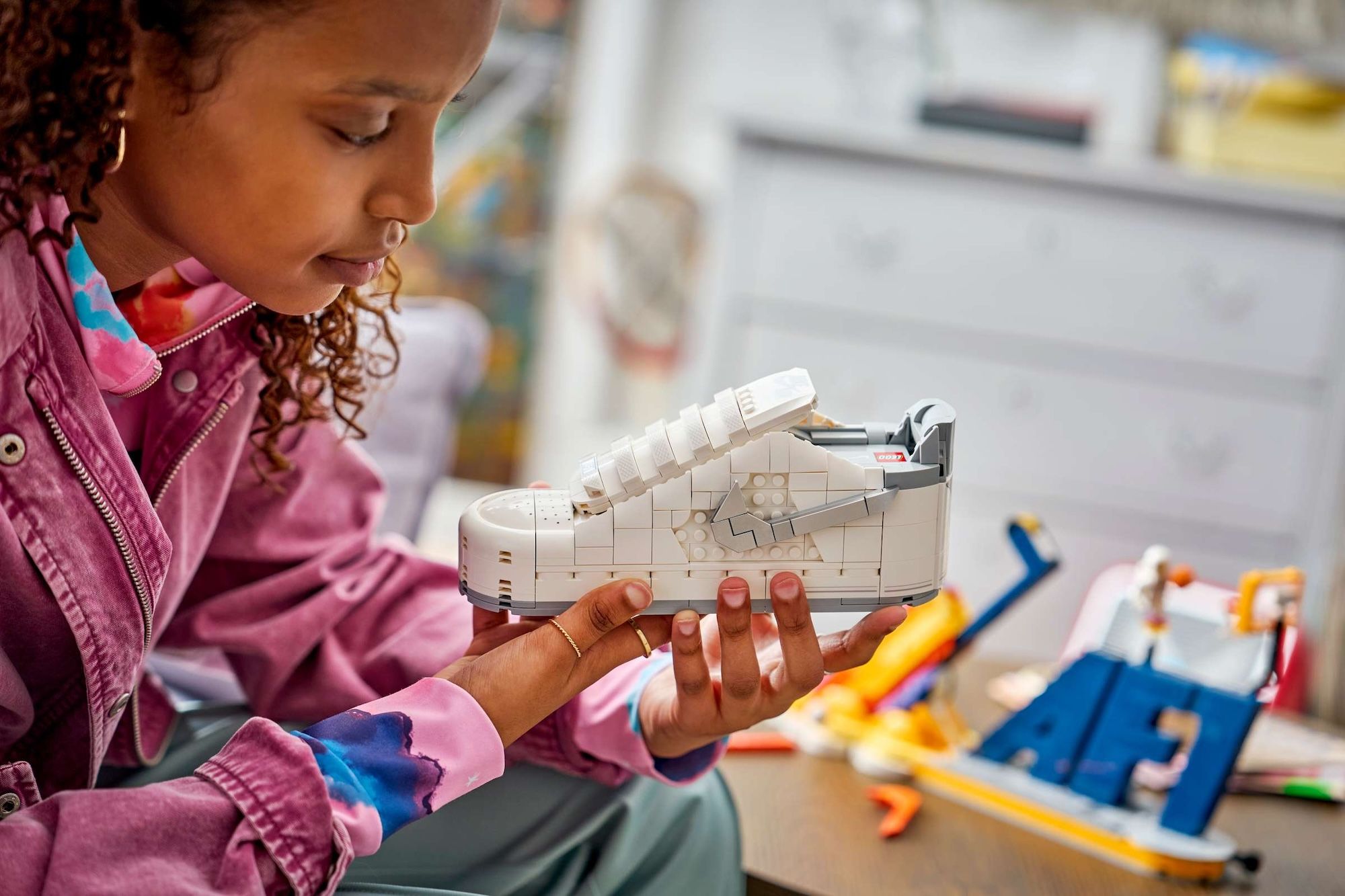 LEGO® x Nike Air Force 1 Block Set (1,093 Pieces). Photo via The LEGO Group.