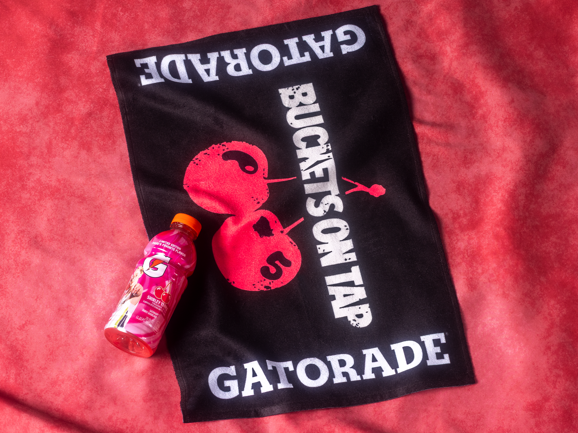 Gatorade Shirley Temple Capsule Campaign Visual. Photo via Gatorade.