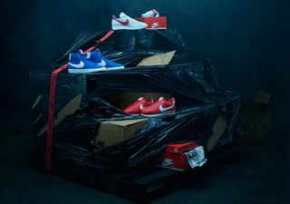stranger things nike og pack navy red independence day shoes