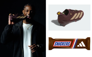 Carnell Tate for Snickers x adidas Adizero Electric+ II. Photos via adidas.