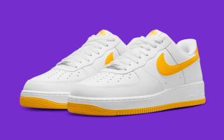 The Nike Air Force 1 Low Gears Up in "White/University Gold"