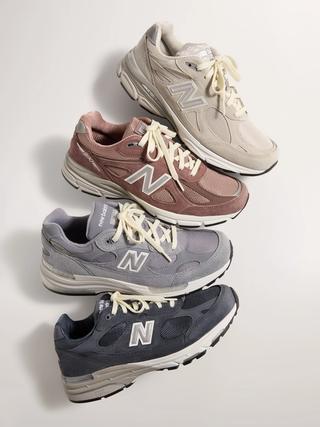 Kith x New Balance 99X Made in USA Summer 2026 Collection, featuring two pairs of the 990v4, one of the 992, and one of the 993.