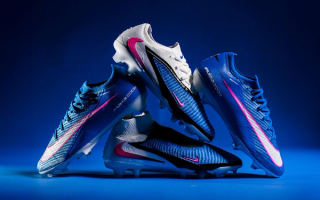 Nike Football's "Racer Blue" Attack Pack, featuring Mercurial and Phantom designs.