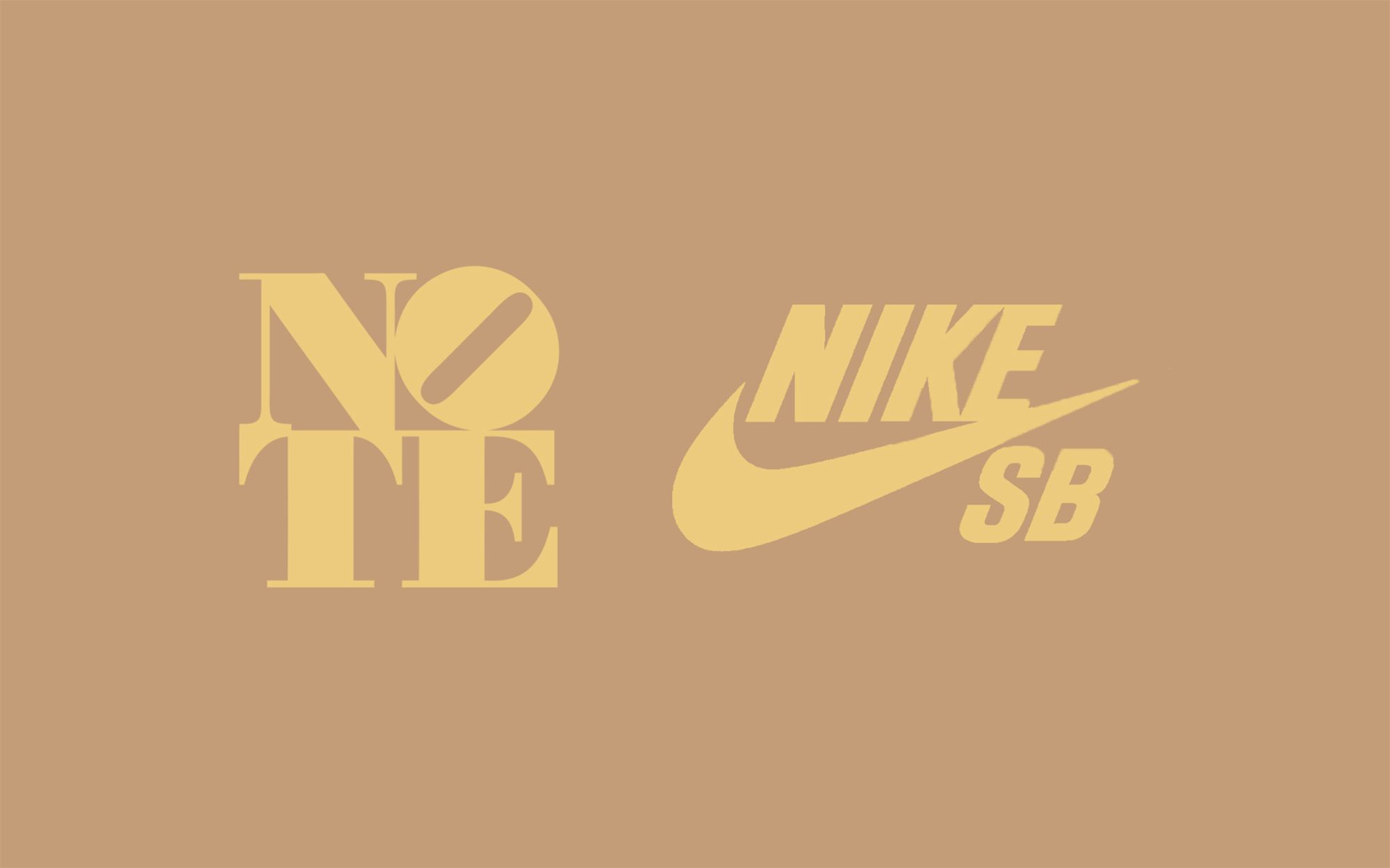 Logo lock-up for the NOTE Manchester x Nike SB Dunk Low collaboration.