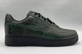 lil yachty nike air force 1 low concrete boys green croc3