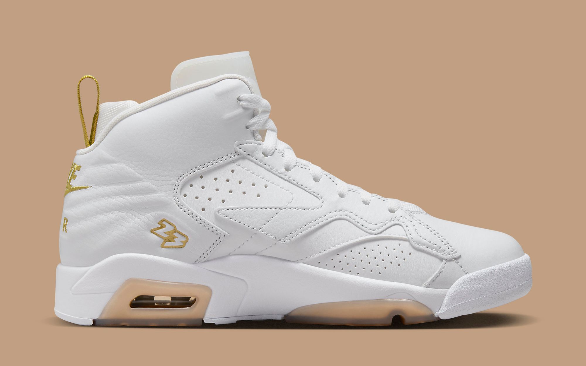 Jordan jumpman white and on sale gold