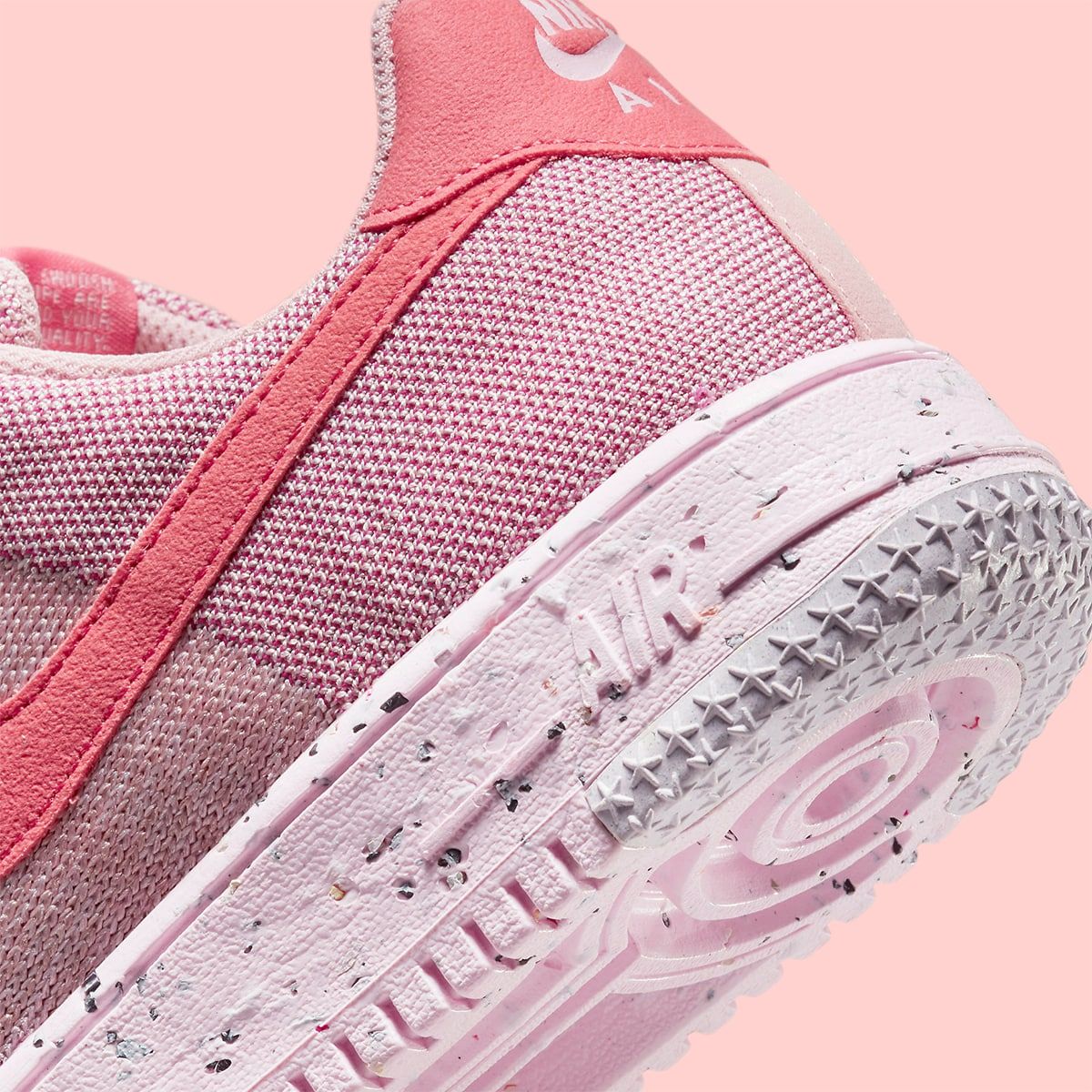air force 1 crater flyknit pink
