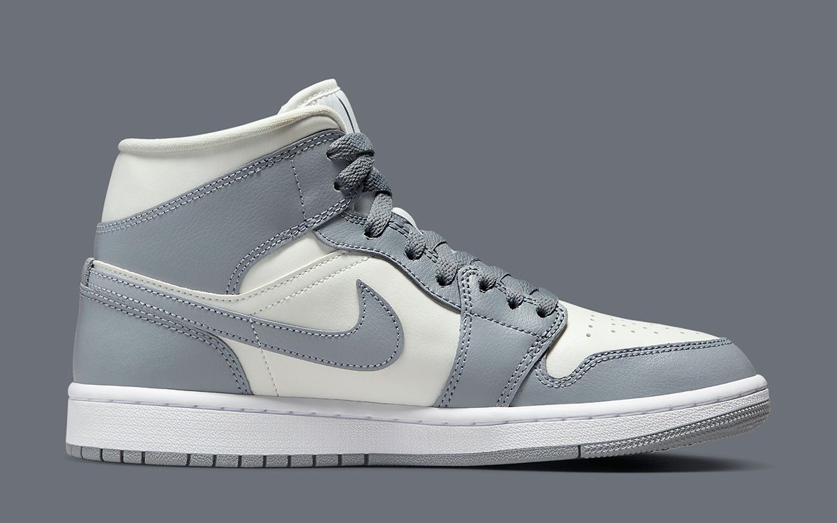 The Air Jordan 1 Mid Surfaces in New “Sail/Grey” Colorway | House