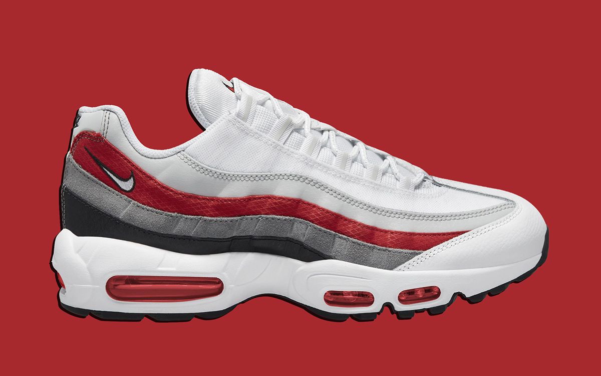 Air max 95 hot sale red black and white